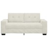 Canapé deux places crème 180x77x82 cm velours 582755582755