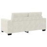 Canapé deux places crème 180x77x82 cm velours 582755582755