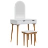 Ensemble de Coiffeuse FAUSKE 3 pcs Blanc 76 x 50 x 143 cm 582760582760