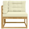 Canapé d'angle extérieur Polyester Blanc 582761582761