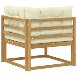 Canapé d'angle extérieur Polyester Blanc 582761582761