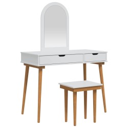 Ensemble de Coiffeuse FAUSKE 3 pcs Blanc 100 x 50 x 143 cm 582763582763