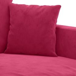 Canapé à 2 places Rouge bordeaux 120 cm Velours 582766582766