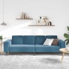 Canapé de salon Bleu 250 x 77 x 76 cm 582768582768