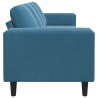 Canapé de salon Bleu 250 x 77 x 76 cm 582768582768