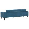 Canapé de salon Bleu 250 x 77 x 76 cm 582768582768