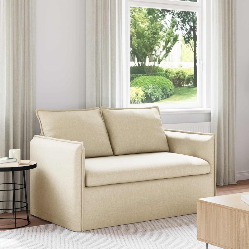 Canapé Crème 136 x 82 x 85 cm tissu 582771582771
