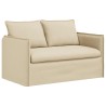 Canapé Crème 136 x 82 x 85 cm tissu 582771582771