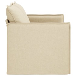 Canapé Crème 136 x 82 x 85 cm tissu 582771582771