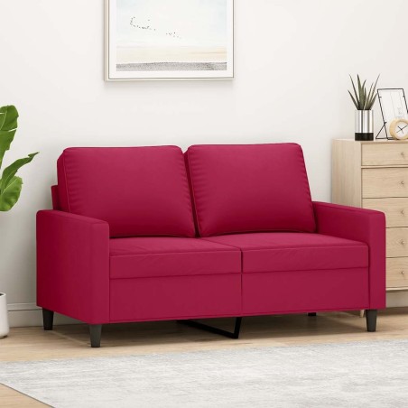 Canapé à 2 places Rouge bordeaux 120 cm Velours 582772582772