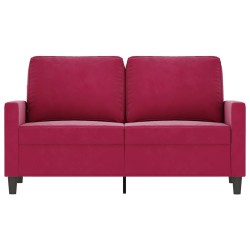 Canapé à 2 places Rouge bordeaux 120 cm Velours 582772582772