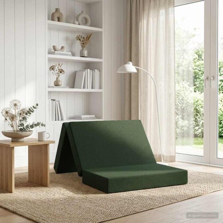 Canapé-lit pliable 90 x 67 x 45 cm Vert foncé 582773582773