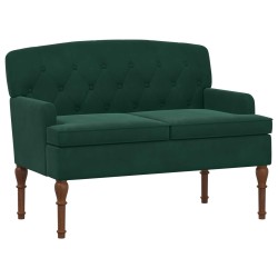 Canapé love seat avec capitonnage en boutons Vert foncé Velours 582775582775