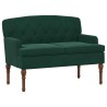 Canapé love seat avec capitonnage en boutons Vert foncé Velours 582775582775