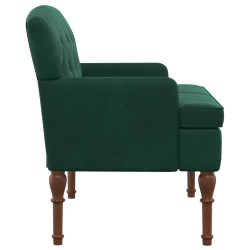 Canapé love seat avec capitonnage en boutons Vert foncé Velours 582775582775