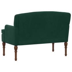 Canapé love seat avec capitonnage en boutons Vert foncé Velours 582775582775