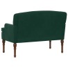 Canapé love seat avec capitonnage en boutons Vert foncé Velours 582775582775