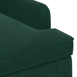 Canapé love seat avec capitonnage en boutons Vert foncé Velours 582775582775