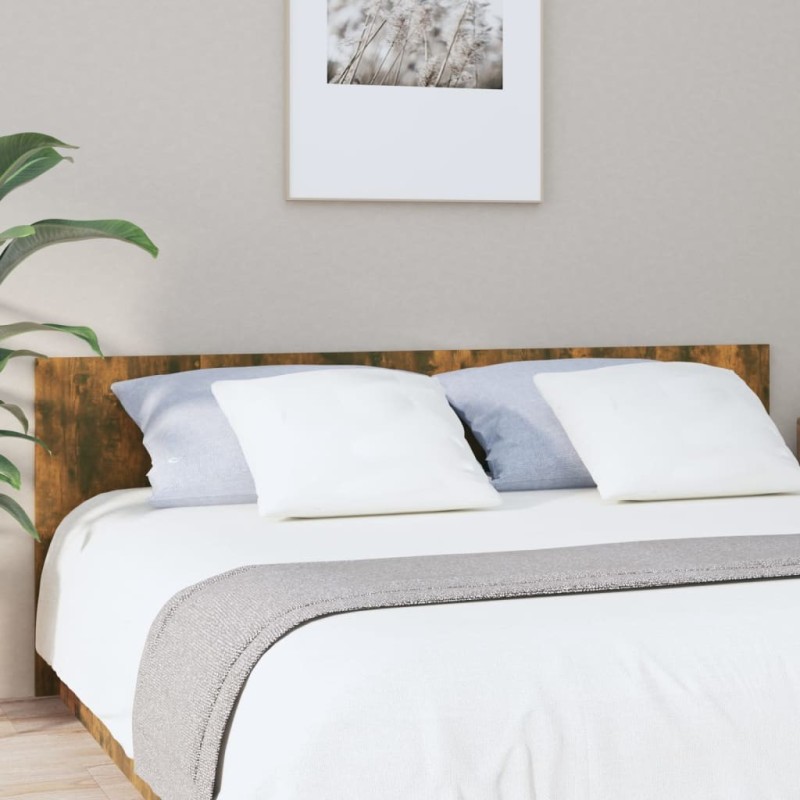 Tête de lit Chêne fumé 200x1,5x80 cm Bois d'ingénierie 582776582776