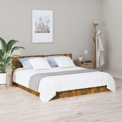 Tête de lit Chêne fumé 200x1,5x80 cm Bois d'ingénierie 582776582776