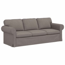 Canapé Taupe 215 x 82 x 80 cm tissu 582779582779