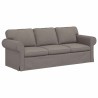 Canapé Taupe 215 x 82 x 80 cm tissu 582779582779