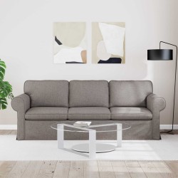 Canapé Taupe 215 x 82 x 80 cm tissu 582779582779