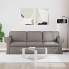 Canapé Taupe 215 x 82 x 80 cm tissu 582779582779