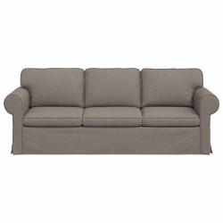 Canapé Taupe 215 x 82 x 80 cm tissu 582779582779