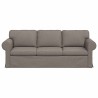 Canapé Taupe 215 x 82 x 80 cm tissu 582779582779