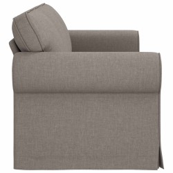 Canapé Taupe 215 x 82 x 80 cm tissu 582779582779