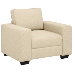Canapé/Fauteuil crème 100x77x82 cm tissu 582780582780