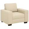 Canapé/Fauteuil crème 100x77x82 cm tissu 582780582780