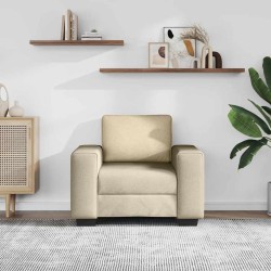 Canapé/Fauteuil crème 100x77x82 cm tissu 582780582780