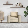 Canapé/Fauteuil crème 100x77x82 cm tissu 582780582780