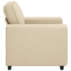 Canapé/Fauteuil crème 100x77x82 cm tissu 582780582780