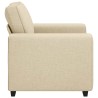 Canapé/Fauteuil crème 100x77x82 cm tissu 582780582780