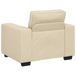 Canapé/Fauteuil crème 100x77x82 cm tissu 582780582780