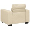 Canapé/Fauteuil crème 100x77x82 cm tissu 582780582780