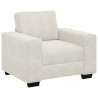 Canapé/Fauteuil crème 100x77x82 cm velours 582781582781