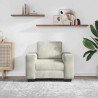 Canapé/Fauteuil crème 100x77x82 cm velours 582781582781