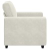Canapé/Fauteuil crème 100x77x82 cm velours 582781582781