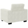 Canapé/Fauteuil crème 100x77x82 cm velours 582781582781
