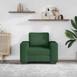Canapé/Fauteuil vert foncé 100x77x82 cm en tissu velours côtelé 582787582787
