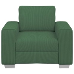 Canapé/Fauteuil vert foncé 100x77x82 cm en tissu velours côtelé 582787582787