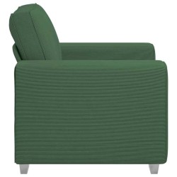 Canapé/Fauteuil vert foncé 100x77x82 cm en tissu velours côtelé 582787582787