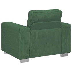 Canapé/Fauteuil vert foncé 100x77x82 cm en tissu velours côtelé 582787582787