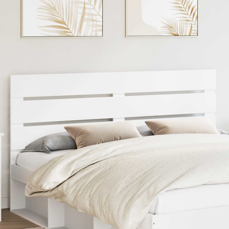 Tête de lit Blanc Bois d'ingénierie 582788582788