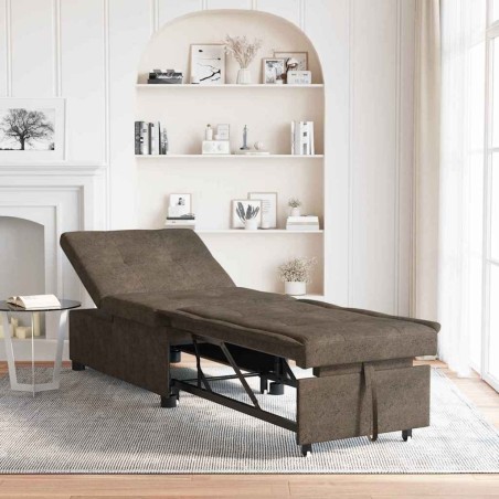 Canapé-Lit Gris foncé 194 x 67 x 82 cm Tissu Huahua 582790582790