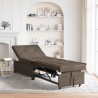 Canapé-Lit Gris foncé 194 x 67 x 82 cm Tissu Huahua 582790582790